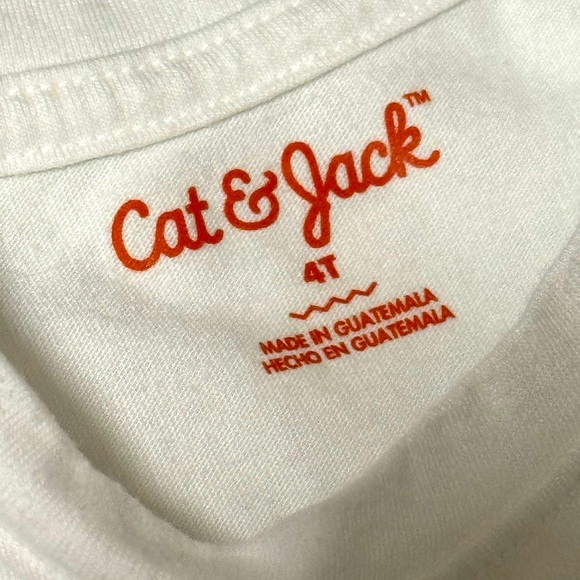 Cat & Jack Kids Graphic Tee - White with Multicolor Design - Picture 4 of 6